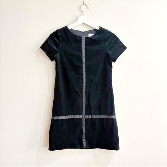 Florence Eiseman Girls Velvet Dress Size 12 Black Holiday Formal Designer - Picture 2 of 9